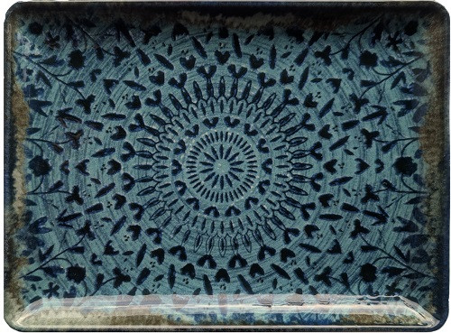 Platte rechteckig MIRAGE_indigo 23x17cm