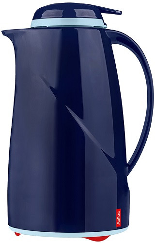 Helios Isolierkanne WAVE PUSH 1,0 l dunkelblau