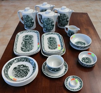 Schönwald Jagdmotiv erlegter Hase Set