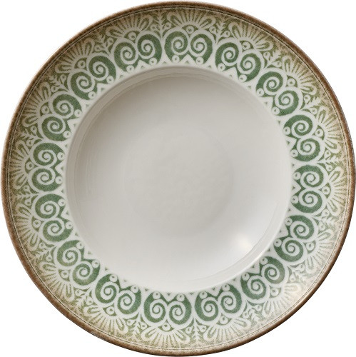 Teller tief rund Fahne SOULMATE_jade 27cm