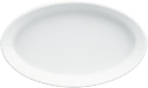 3011/weiß Backform oval 24 cm feuerf.