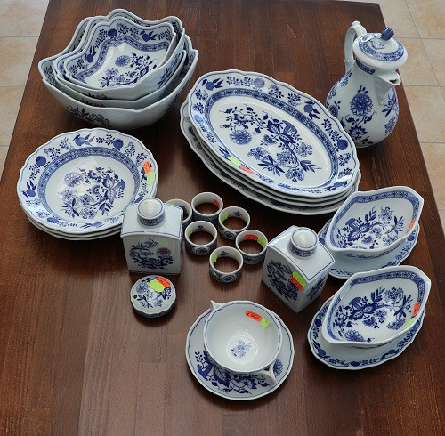 Maria Theresia Zwiebelmuster blau Set