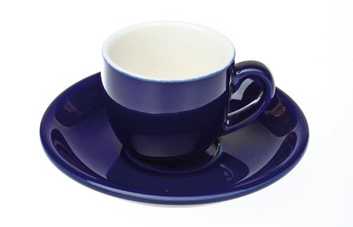 Colorado Kaffee Ober+/Untertasse, Blau, 4er