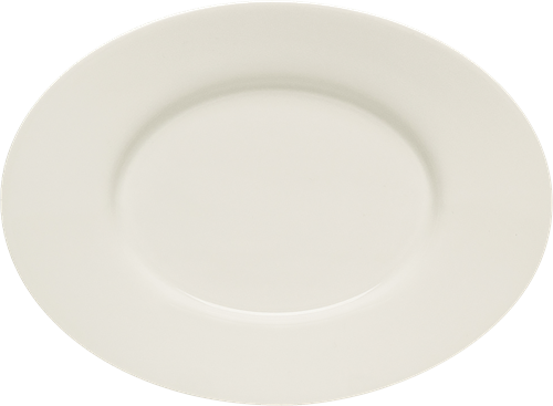 Bauscher PURITY Platte oval Fahne 18x13cm