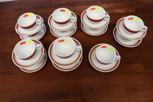 Schönwald Kaffeset roter Rand