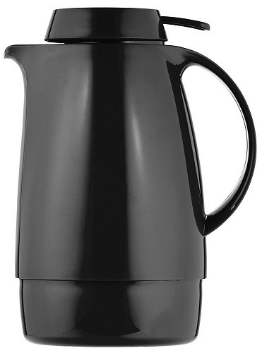 HELIOS Isolierkanne Servitherm 0,6 ltr. m. Drucktaste, schwarz