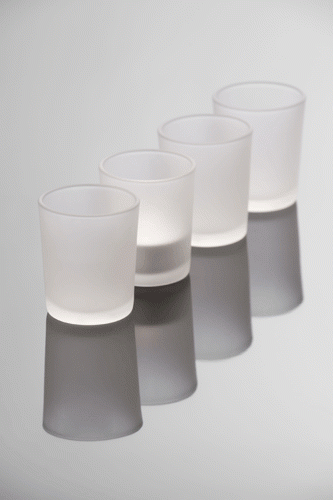 PROMO Teelichtglas Satin finished