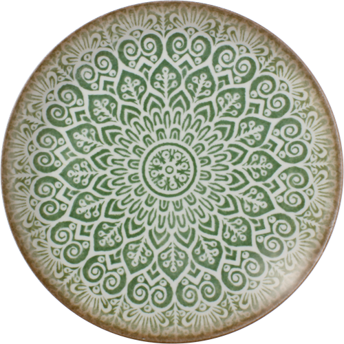 Teller flach rund coup SOULMATE_jade 33cm