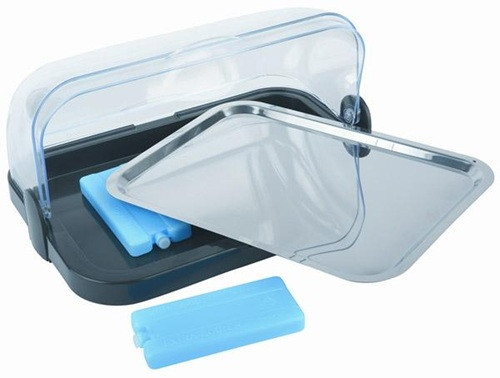 APS Buffetvitrine mit Haube 44 x 32cm, schwarz