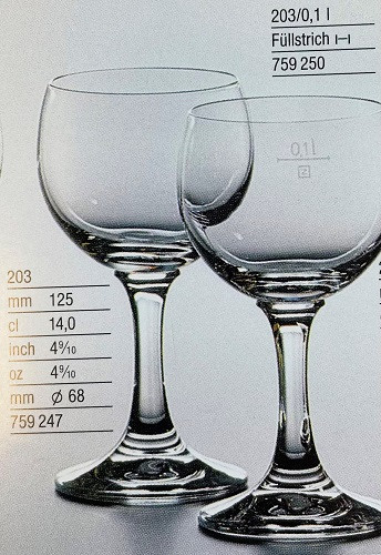 Schott Zwiesel BURGUND H 203 Weinkelch 0,1l /-/*