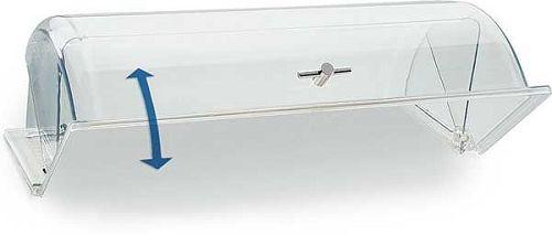 APS PC Rolltophaube GN 1/2, Chromgriff, Höhe 15 cm