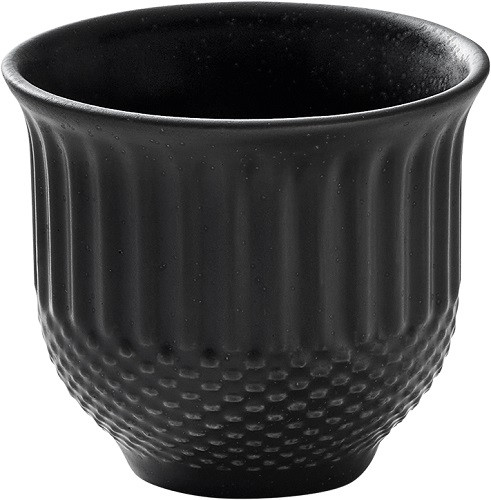 Obertasse Relief PINE_coal 0.08l