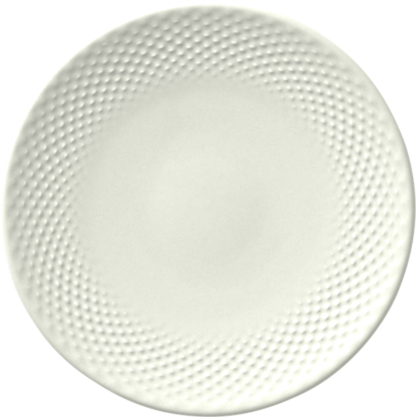 Teller flach rund coup Relief PINE_cream 17cm