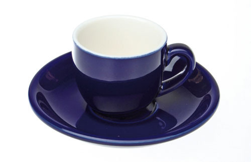 Colorado Mokka Ober+/Untertasse, Blau, 6er