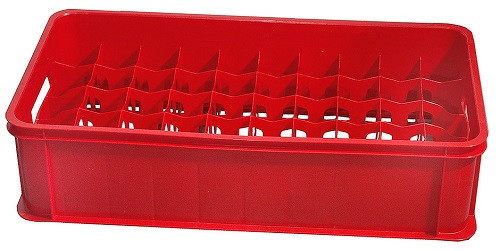 Contacto Gläserkasten rot, 19 cm hoch, u.a. für 0,2 l Gläser