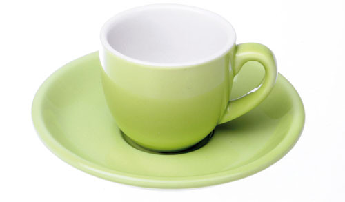 Colorado Mokka Ober+/Untertasse, Grün, 6er