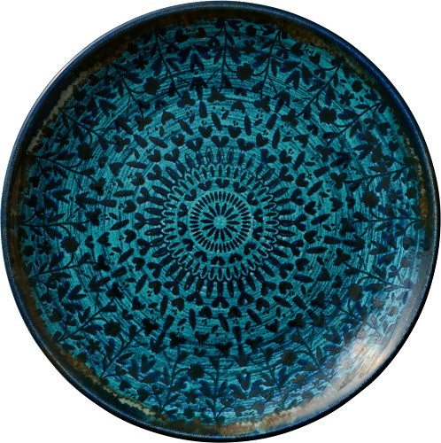 Teller flach rund coup MIRAGE_indigo 25cm
