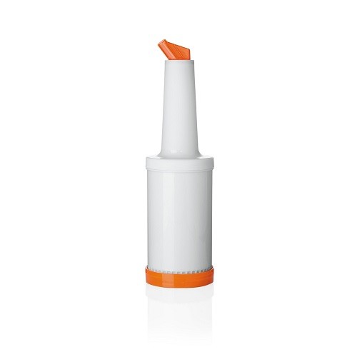 PourMaster Dosier-/ Vorratsflasche 1,0 ltr., orange koplett