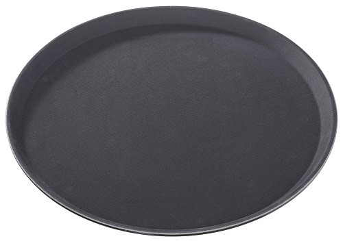 Grip Tablett rutschfest 35,5 cm rund, beige