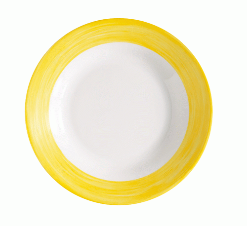 Brush gelb, Teller tief 22,5 cm