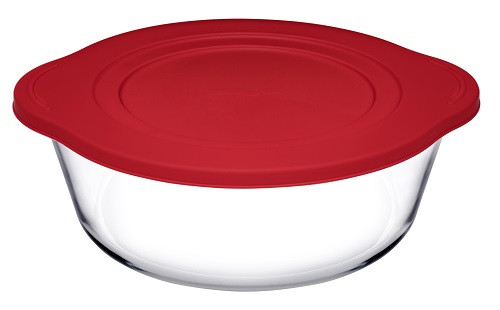 Pasabahce Borcam Auflaufform Ø22cm mit Deckel 1,45l