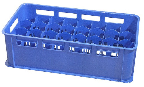 Contacto Gläserkasten blau, 23 cm hoch, u.a. für 0,3-0,4 l Gläser