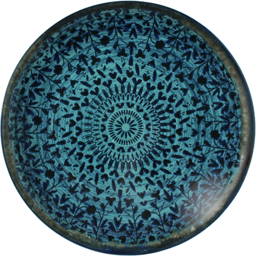 Teller flach rund coup MIRAGE_indigo 33cm