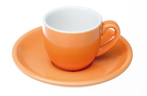 Colorado Mokka Ober+/Untertasse, Orange, 6er