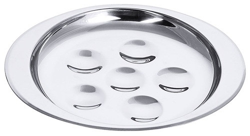 Schneckenplatte 18/0 für 6 Schnecken, 13,5 cm